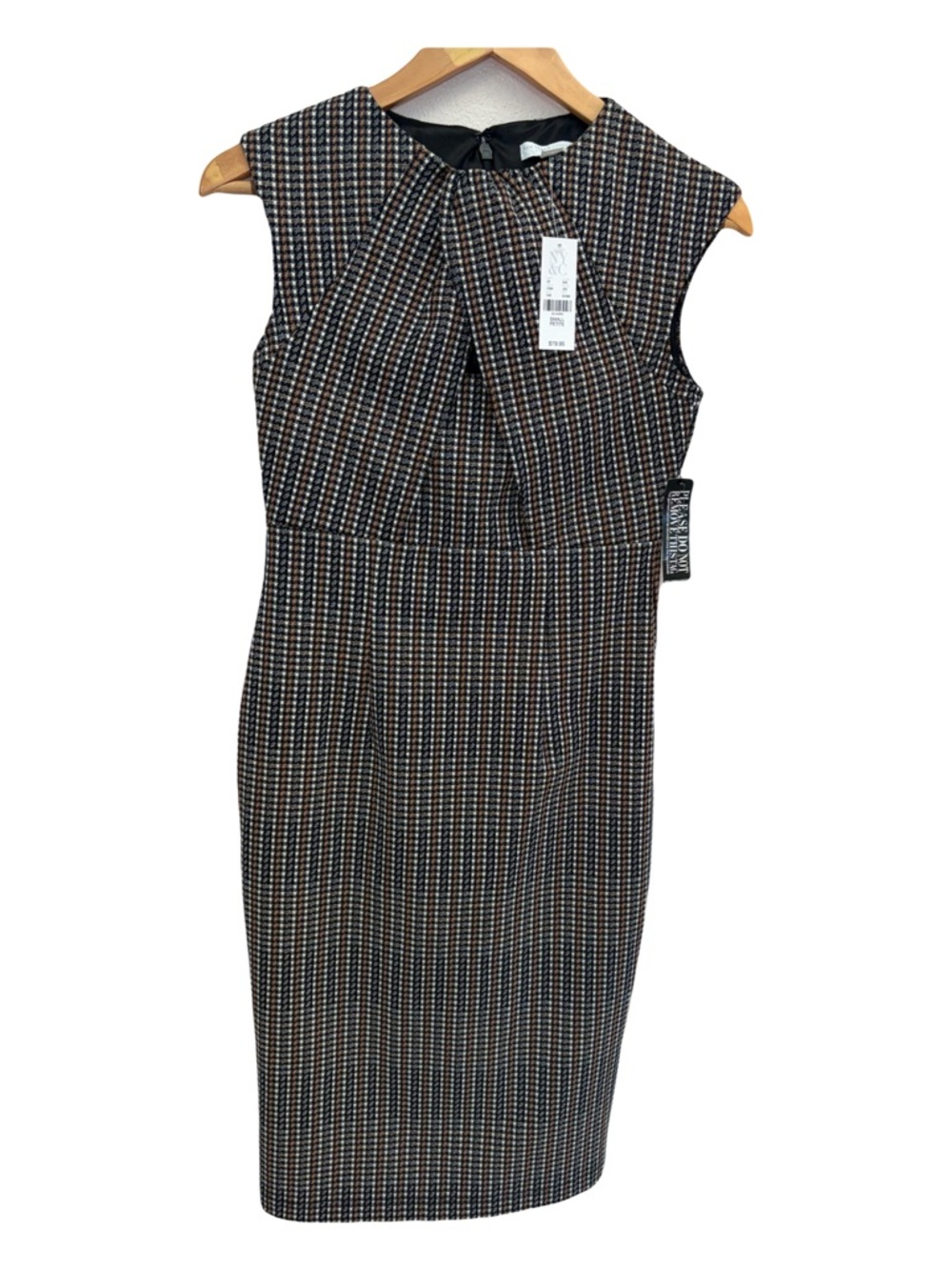 New York & Company Stretch
Sheath Dress Career Work
Houndstooth Small Petite
